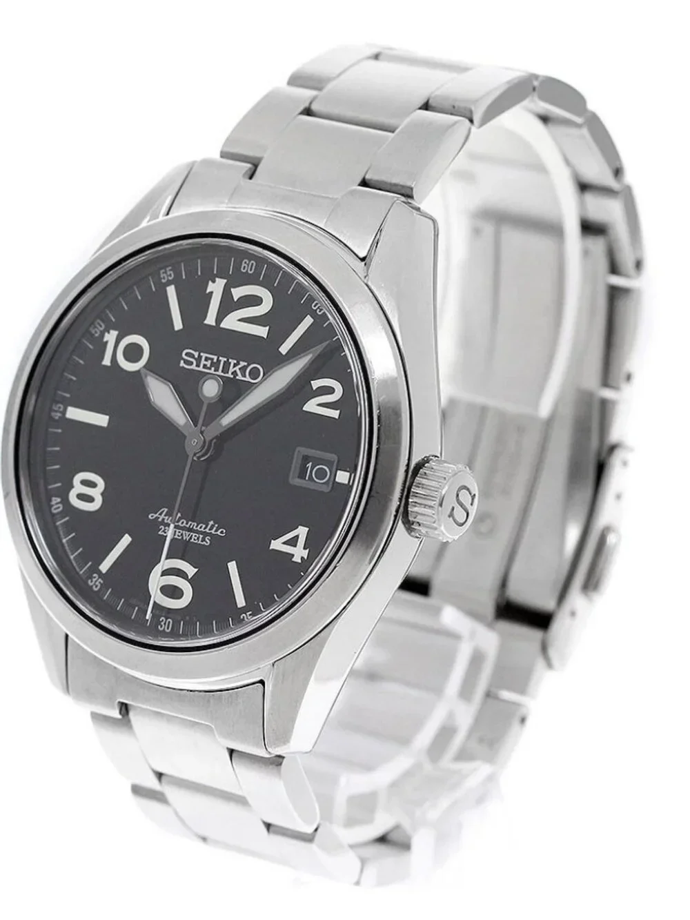 SEIKO mechanical SARG009/6R15-02R0 Date Black Dial Automatic Men's Watch